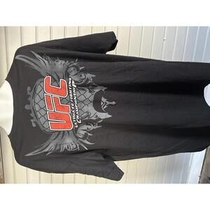 Y2K UFC cage wings black red logo t-shirt NWT deadstock 2XL
